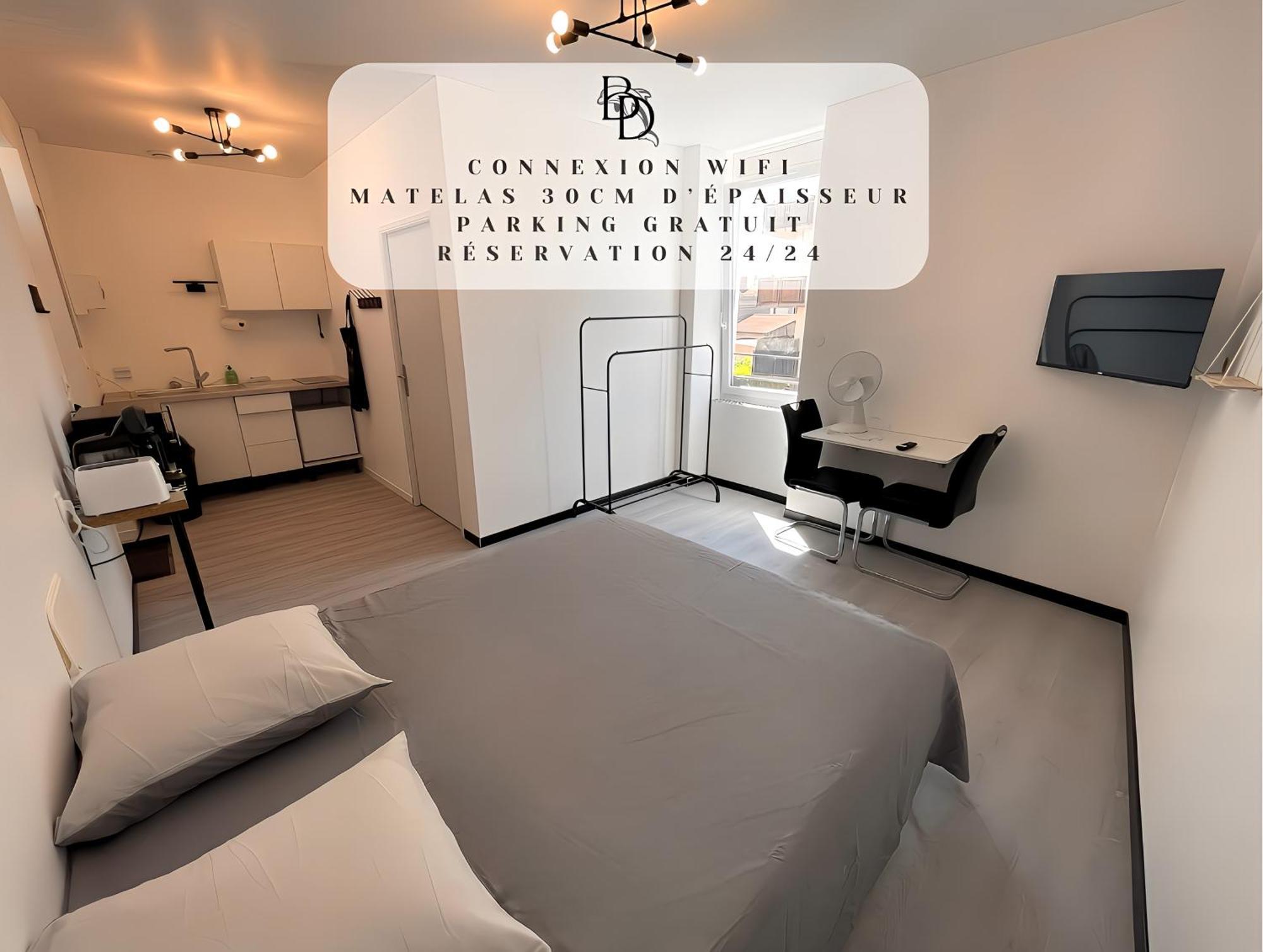 Studio B2 20M2 Cosy 5Min A Pied Des Gares Roanne Zewnętrze zdjęcie